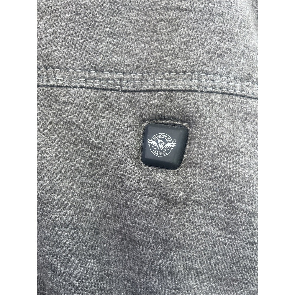 Milwaukee Leather Jacket Hood Women L Black Platinum Heated Hoodie Battery Pack - Picture 3 of 16